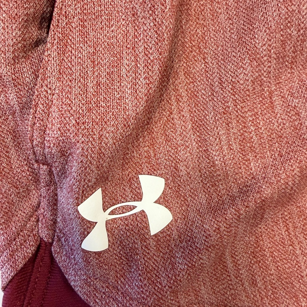Under Armour Women's Burgundy Athletic Shorts - Picture 4 of 4